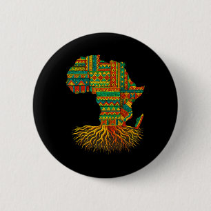 Badge Rond 5 Cm Carte Afrique Racines Afrique Melanin Junetdix