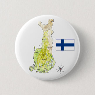 Badge Rond 5 Cm Carte couleur de bouton de Pin d'insigne de dessin