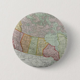 Badge Rond 5 Cm Carte de bouton du Canada