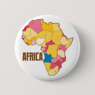 Badge Rond 5 Cm Carte de couleur AFRIQUE