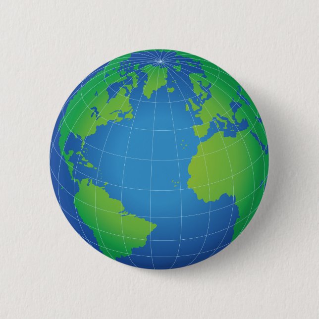 Badge Rond 5 Cm Carte du monde (Devant)