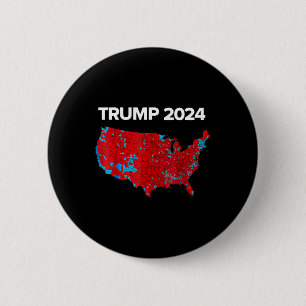 Badge Rond 5 Cm Carte Précise Des Résultats Des Élections De 2024 