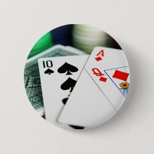 Badge Rond 5 Cm Cartes de poker