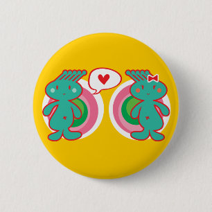 Badge Rond 5 Cm Cartoon mignon Fun Sweet Funny Funky