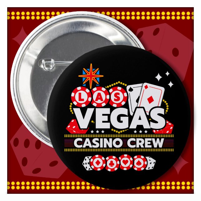 Badge Rond 5 Cm Casino de vacances Las Vegas Crew Las Vegas (Créateur téléchargé)