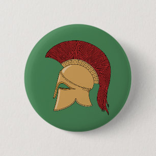 Badge Rond 5 Cm Casque Corinthien