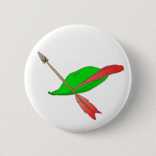 Badge Rond 5 Cm Casquette et flèche