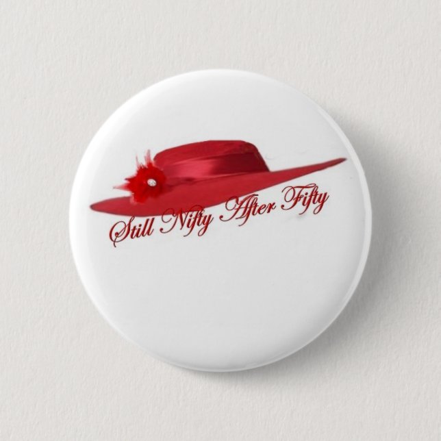 Badge Rond 5 Cm casquette rouge (Devant)