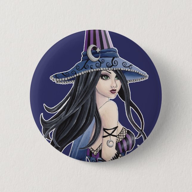Badge Rond 5 Cm Casse - bouton de sorcière (Devant)