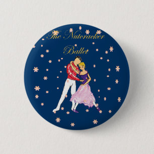 Badge Rond 5 Cm casse-noix-Clara et son prince