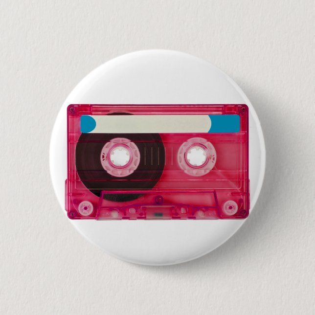 Badge Rond 5 Cm cassette compacte audio (Devant)