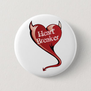 Badge Rond 5 Cm casseur de cœurs