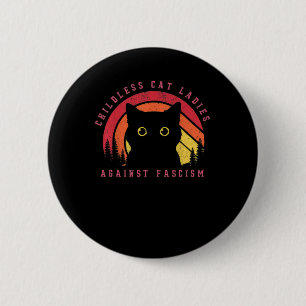 Badge Rond 5 Cm Cat Ladies 1