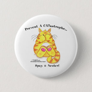 Badge Rond 5 Cm CATastrophe