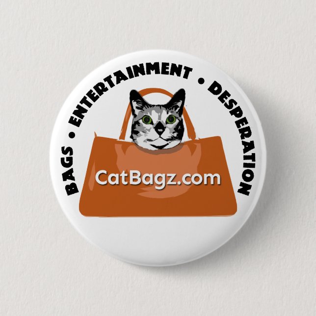 Badge Rond 5 Cm CatBagz.com | Sacs * Divertissement * Désespoir (Devant)
