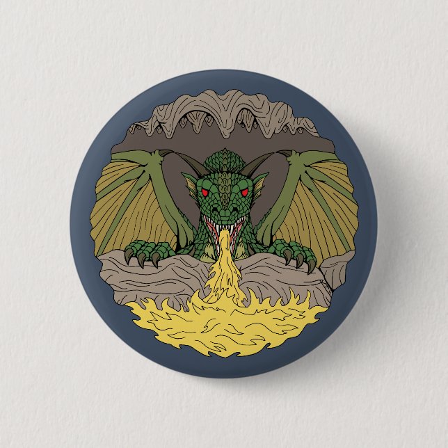Badge Rond 5 Cm Cavern Dragon 2016 (Devant)