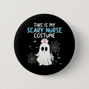 Badge Rond 5 Cm Ce costume d'infirmière effrayant - Halloween épou