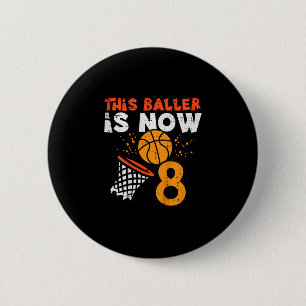 Badge Rond 5 Cm Ce Ller a maintenant 8 Sketll 8e anniversaire Bday