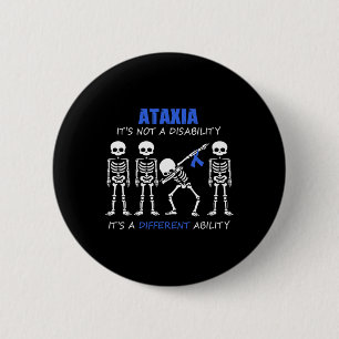Badge Rond 5 Cm Ce n'est pas un handicap Dabbing Squelette