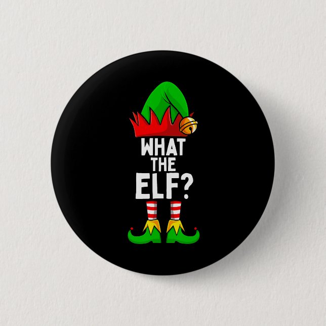 Badge Rond 5 Cm Ce que l'elfe jumelle Noël de famille (Devant)