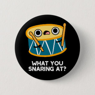 Badge Rond 5 Cm Ce que vous chantez à Funny Drummer Drum Pun Dark 