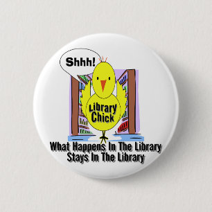 Badge Rond 5 Cm Ce qui se produit dans la bibliothèque…