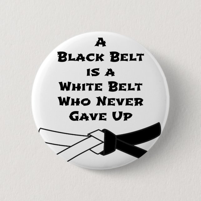 Badge Rond 5 Cm Ceinture noire (Devant)