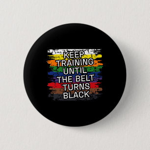 Badge Rond 5 Cm Ceinture noire Garder l'entraînement Karate d'art