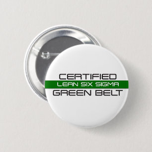 Badge Rond 5 Cm Ceinture verte Lean Six Sigma