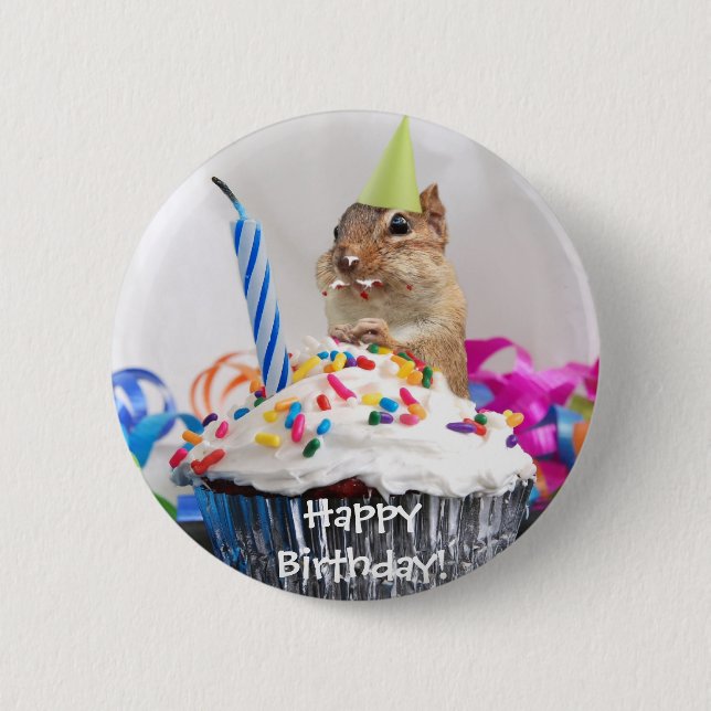 Badge Rond 5 Cm célébration d'anniversaire de tamia (Devant)