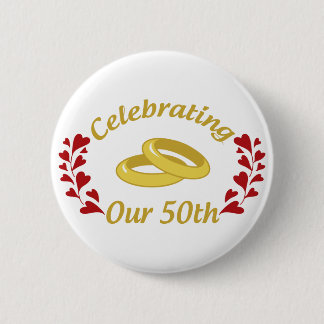 Badge Rond 5 Cm Célébration de notre 50e