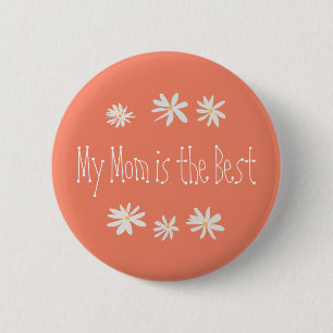Badge Rond 5 Cm Célébrez avec des fleurs : Six pâtisseries