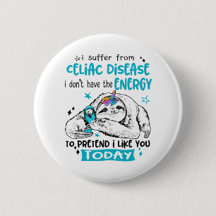 Badge Rond 5 Cm Celiac Disease Awareness Month Ribbon Gifts