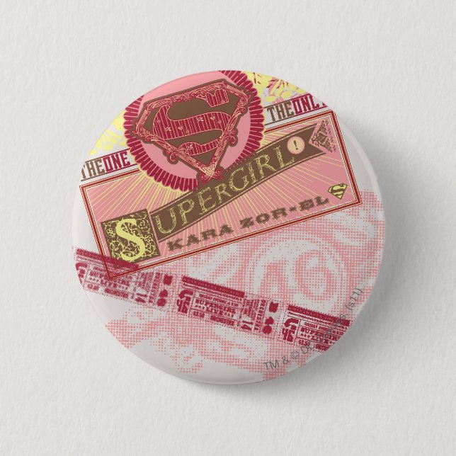 Badge Rond 5 Cm Celle La Seule Supergirl (Devant)