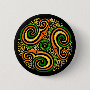 Badge Rond 5 Cm celtic spirals button