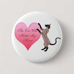 Badge Rond 5 Cm Celui Qui Possède Mon Bouton Coeur