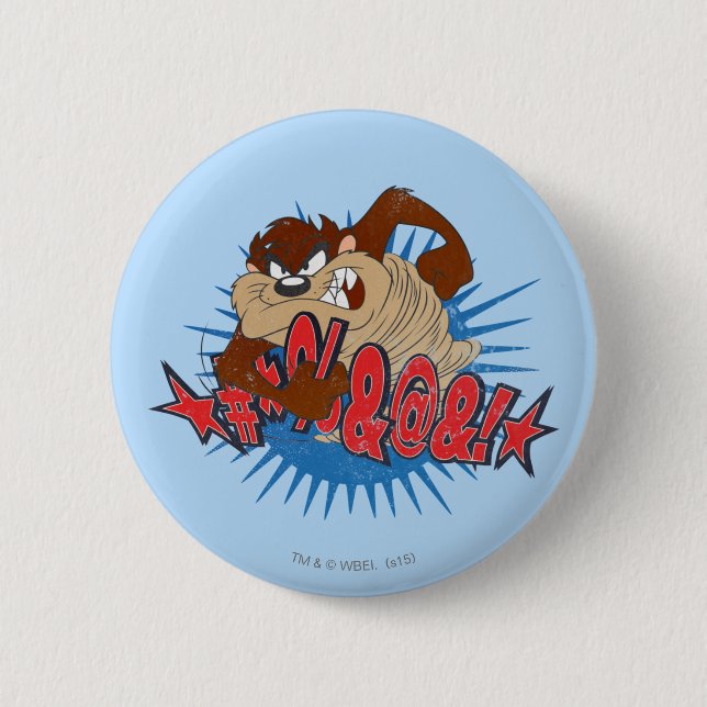 Badge Rond 5 Cm Censé TAZ™ (Devant)