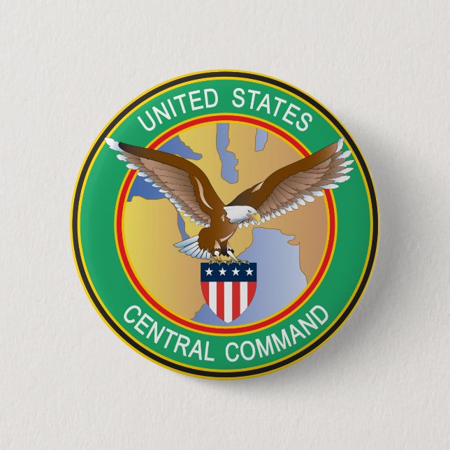 Badge Rond 5 Cm CENTCOM du commandement central des États-Unis (Devant)