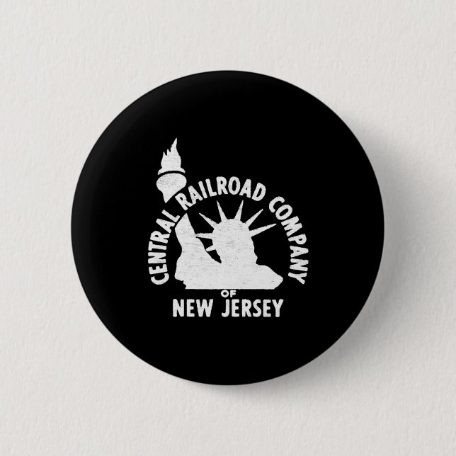 Badge Rond 5 Cm Central Railroad Of New Jersey  (Devant)