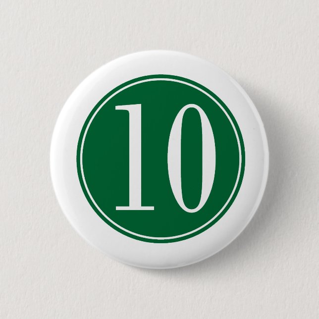 Badge Rond 5 Cm Cercle #10 vert (Devant)