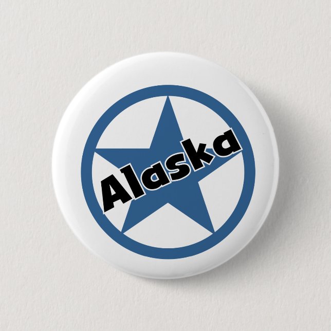 Badge Rond 5 Cm Cercle Alaska (Devant)
