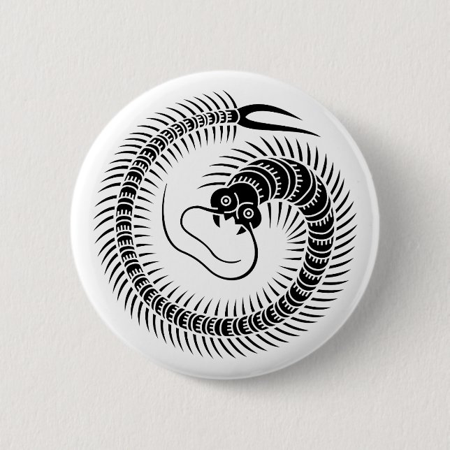 Badge Rond 5 Cm Cercle de mille-pattes (Devant)