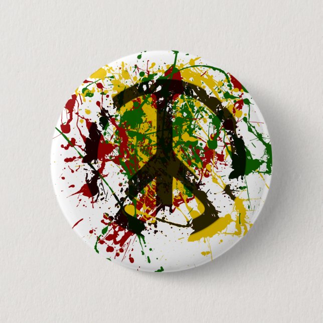 Badge Rond 5 Cm Cercle de peinture de paix (Devant)