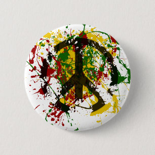 Badge Rond 5 Cm Cercle de peinture de paix