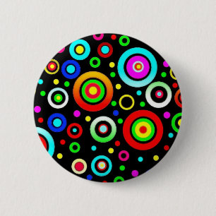 Badge Rond 5 Cm Cercles