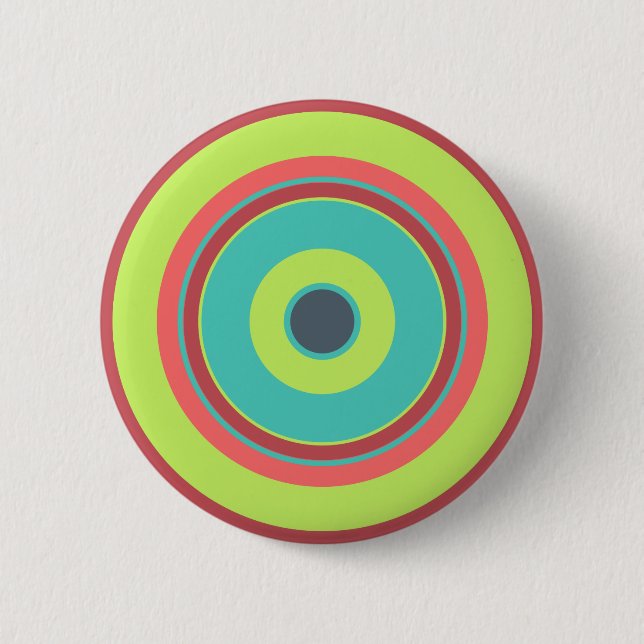Badge Rond 5 Cm Cercles colorés 04 (Devant)