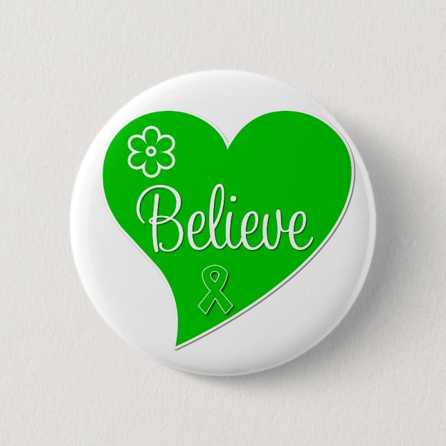 Badge Rond 5 Cm Cérébral Palsy Belit Heart (Devant)