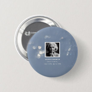 Badge Rond 5 Cm Cérémonie funéraire de Grey Shimmer