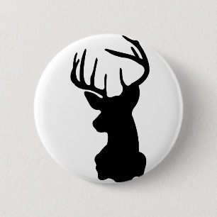 Badge Rond 5 Cm cerfs communs