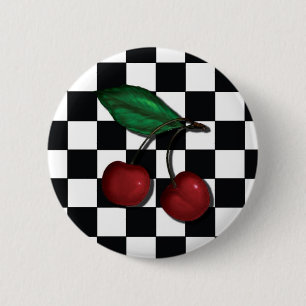 Badge Rond 5 Cm cerise